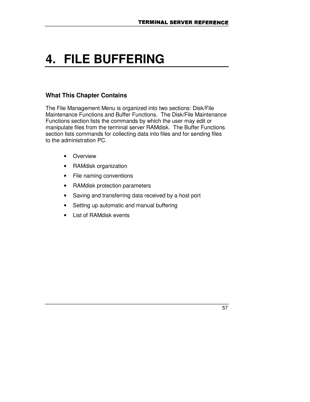 HP A5799A manual File Buffering 