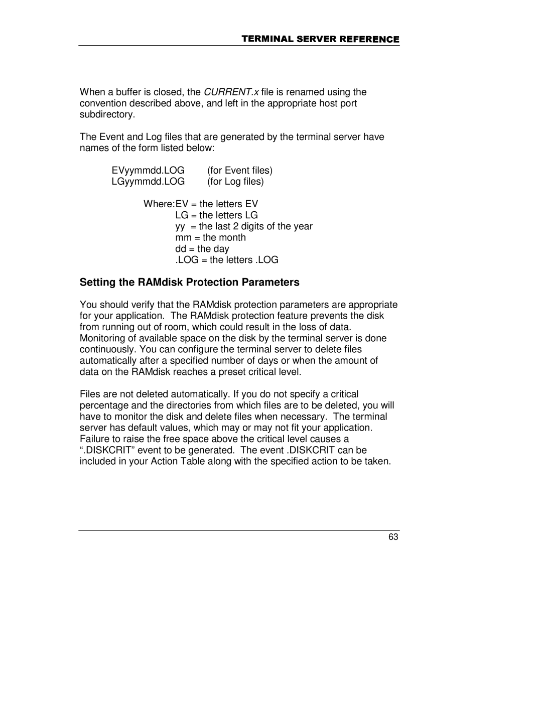 HP A5799A manual Setting the RAMdisk Protection Parameters 