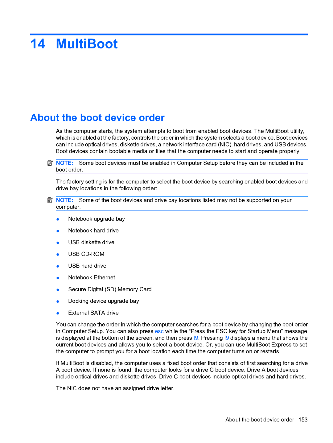 HP D3L12AW#ABA, A7V-M manual MultiBoot, About the boot device order 