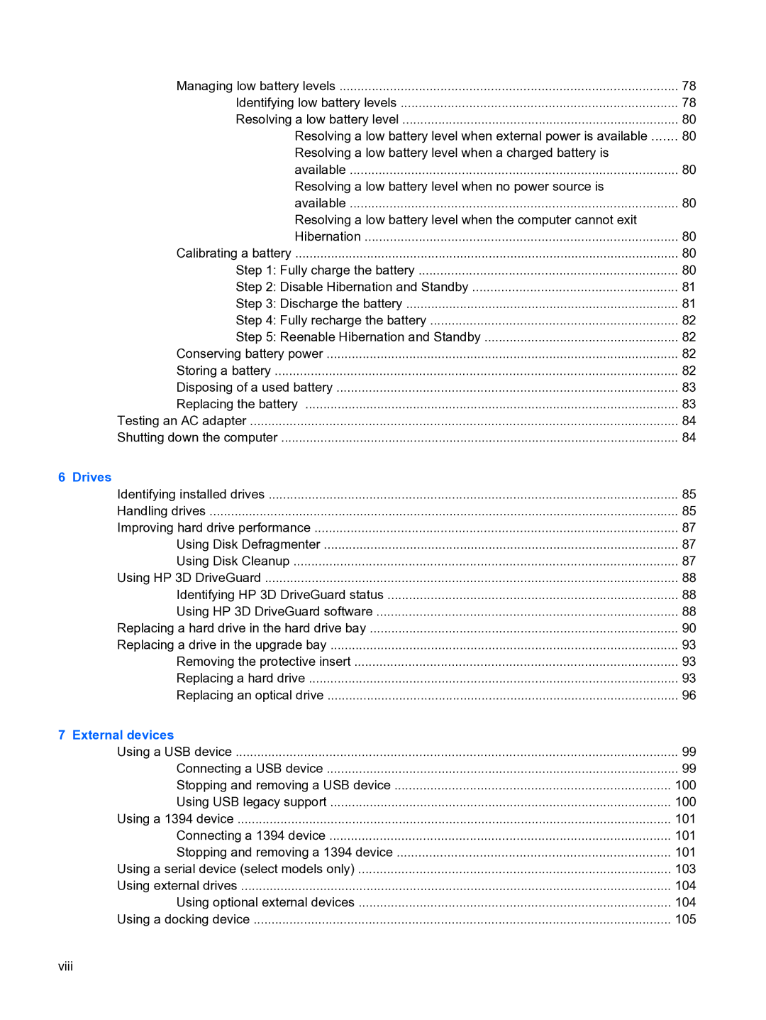 HP A7V-M, D3L12AW#ABA manual Drives 