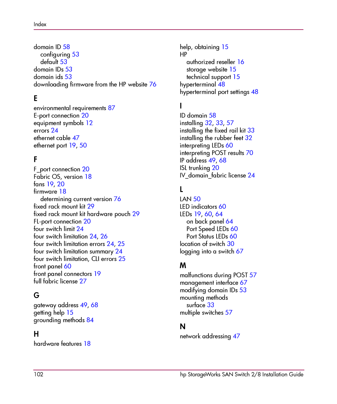 HP AA-RSB6B-TE manual Network addressing 