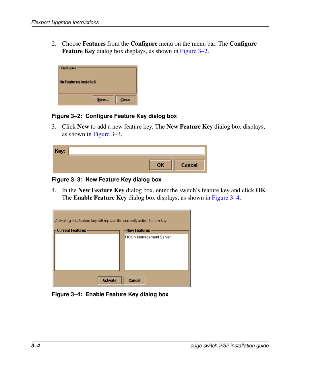 HP AA-RSTZB-TE, 958-000290-000 manual New Feature Key dialog box 