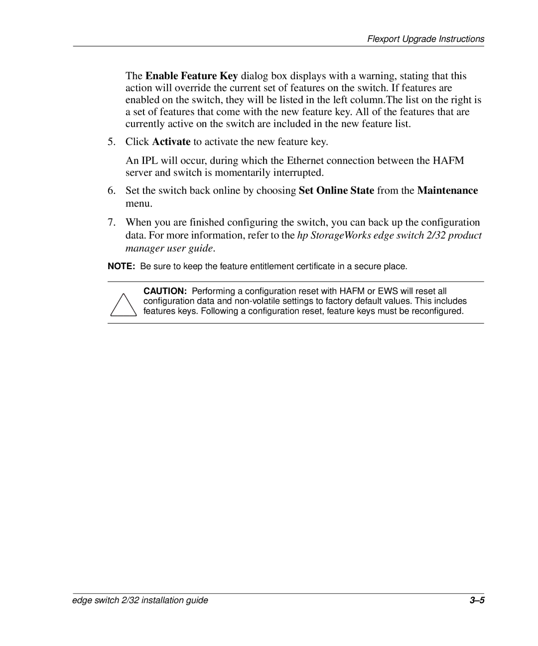 HP 958-000290-000, AA-RSTZB-TE manual Edge switch 2/32 installation guide 