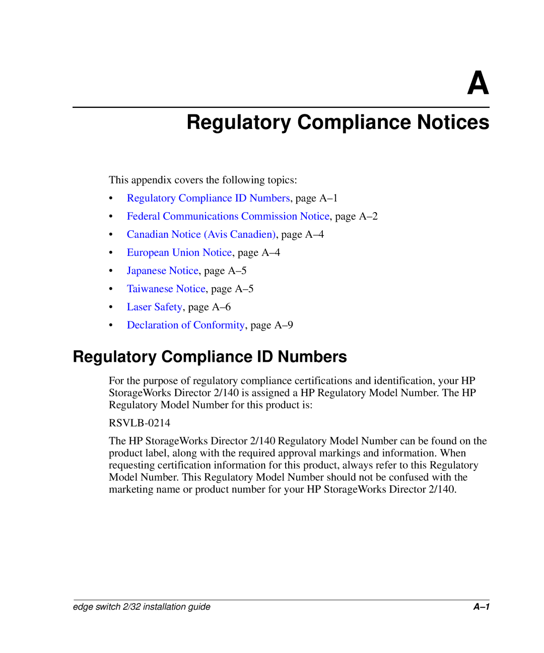 HP 958-000290-000, AA-RSTZB-TE manual Regulatory Compliance Notices, Regulatory Compliance ID Numbers 