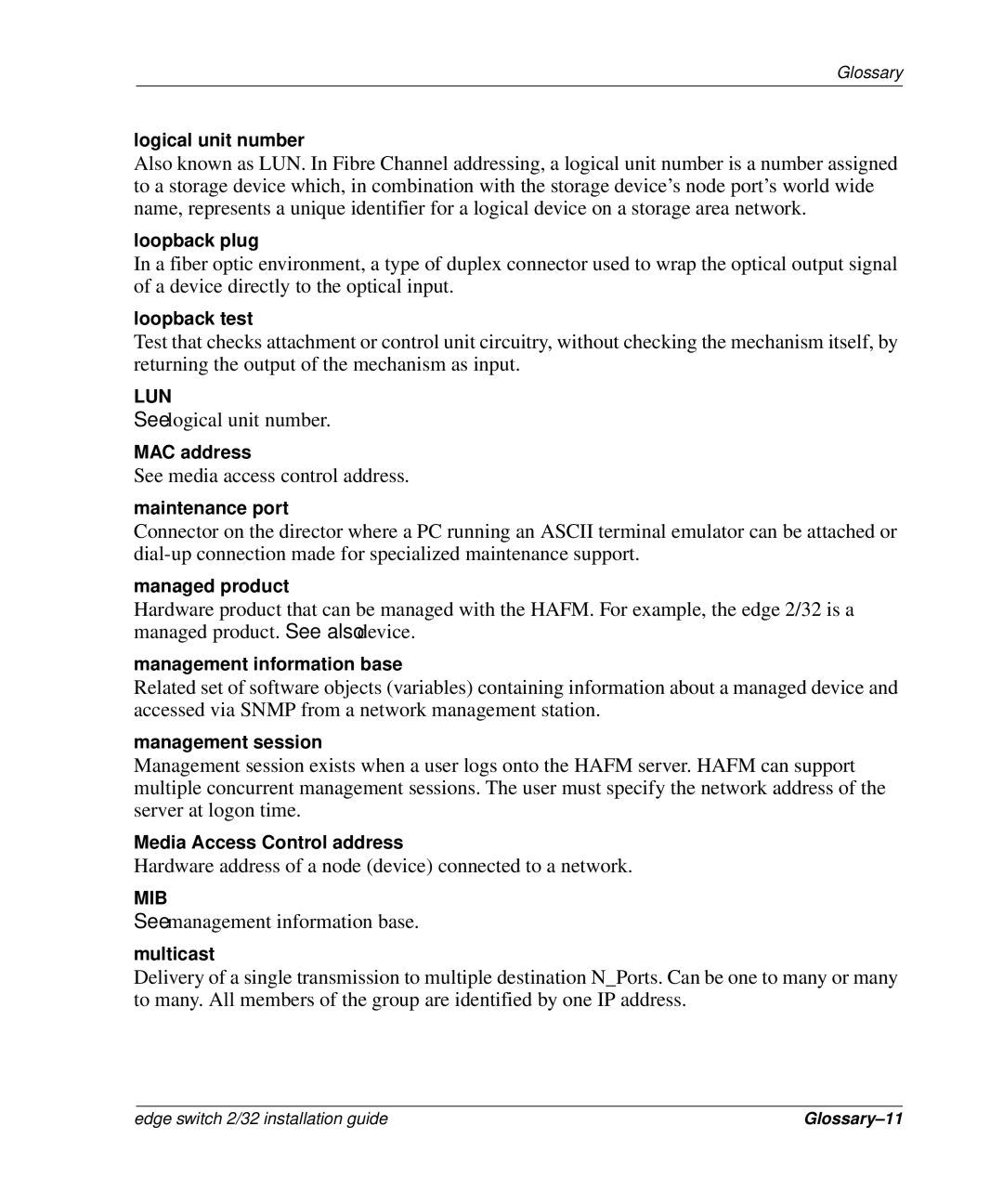 HP 958-000290-000, AA-RSTZB-TE manual See logical unit number 