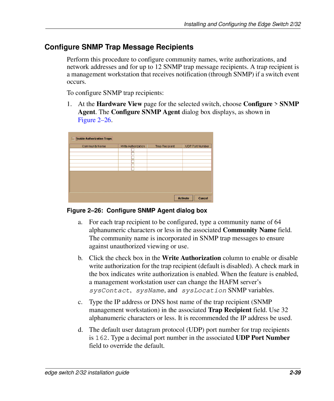 HP 958-000290-000, AA-RSTZB-TE manual Configure Snmp Trap Message Recipients, Configure Snmp Agent dialog box 