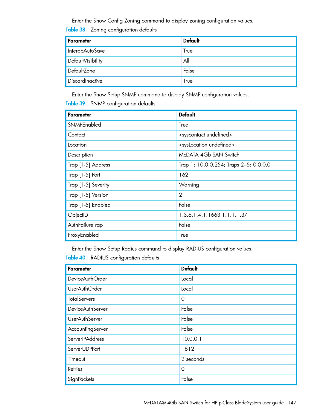 HP AA-RW20A-TE manual McDATA 4Gb SAN Switch for HP p-Class BladeSystem user guide 