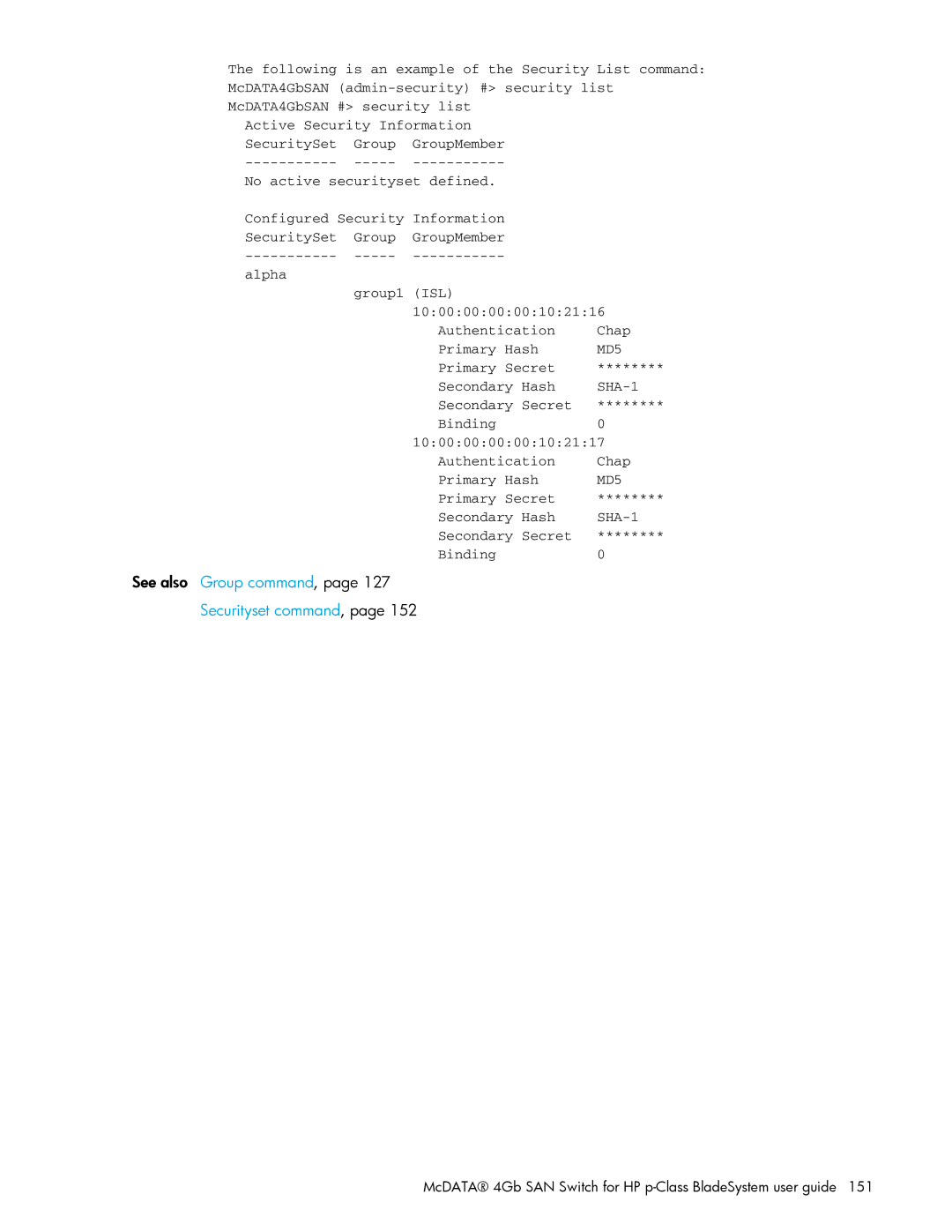 HP AA-RW20A-TE manual See also Group command 