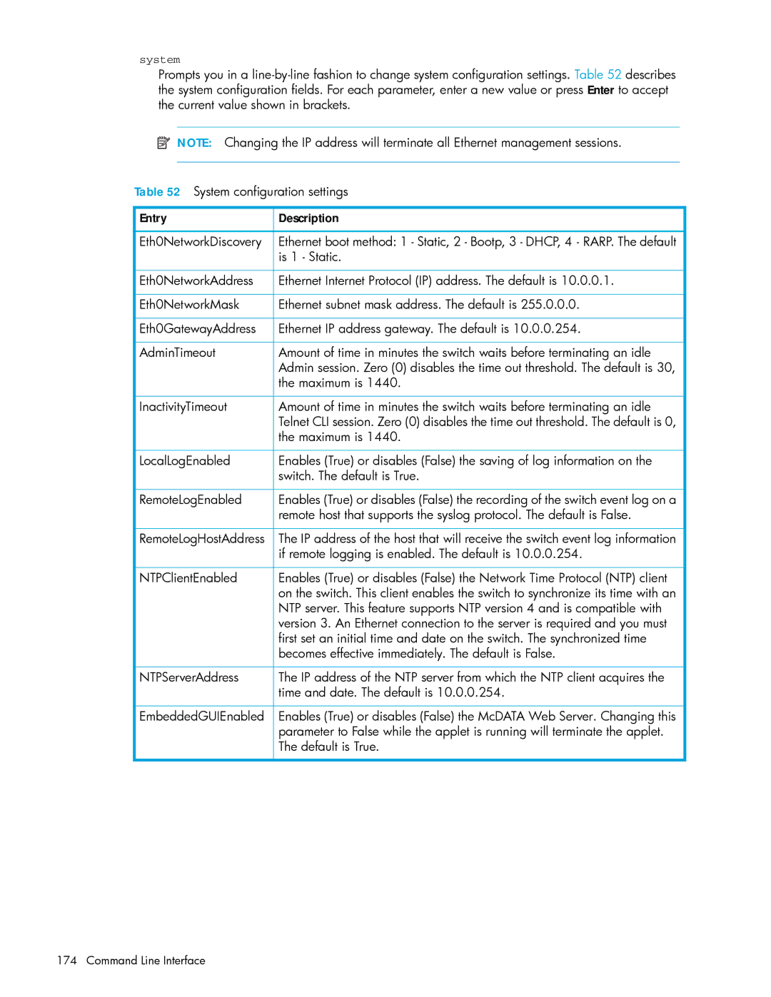 HP AA-RW20A-TE manual Is 1 Static, If remote logging is enabled. The default is 