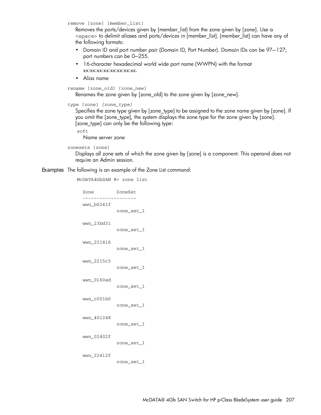 HP AA-RW20A-TE manual Name server zone 