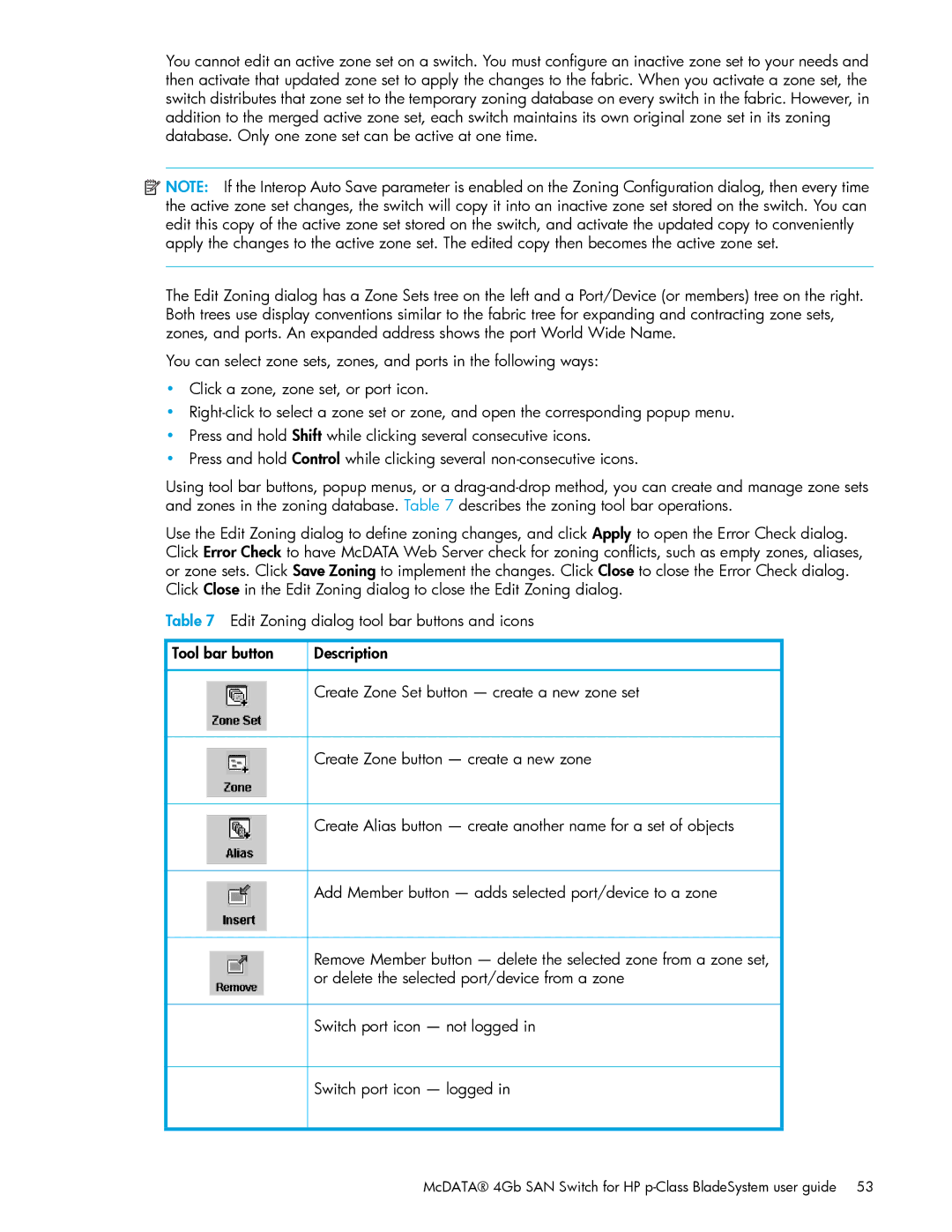 HP AA-RW20A-TE manual McDATA 4Gb SAN Switch for HP p-Class BladeSystem user guide 