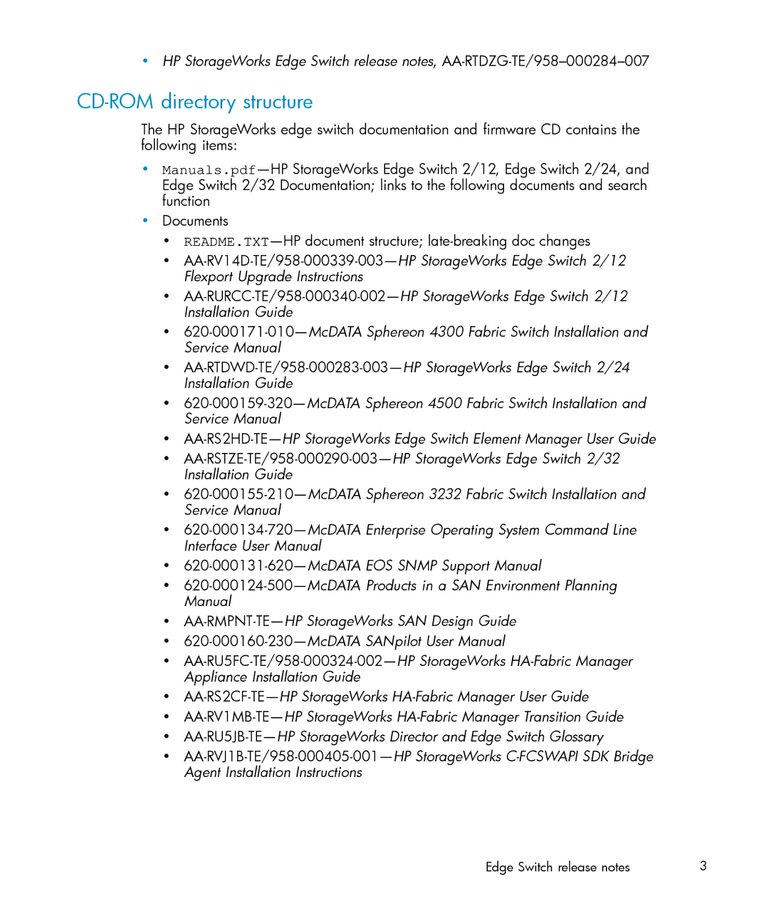 HP AARTDZHTE/958000284008 manual CD-ROM directory structure 