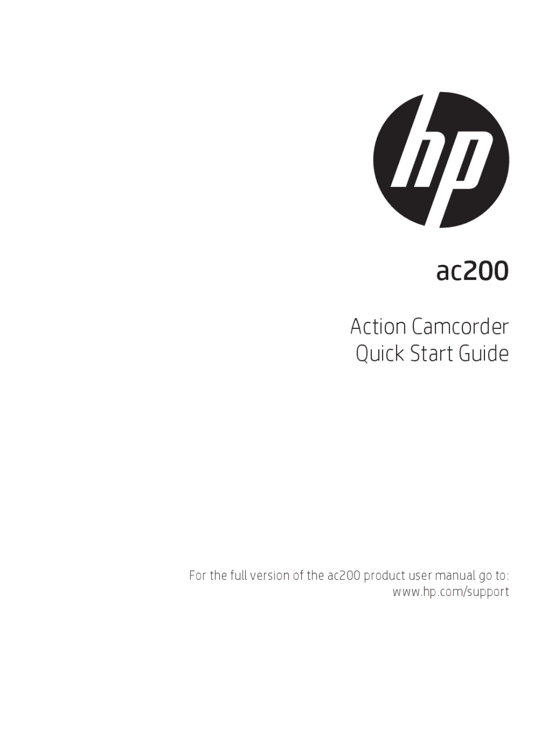 HP AC200 manual Ac200 
