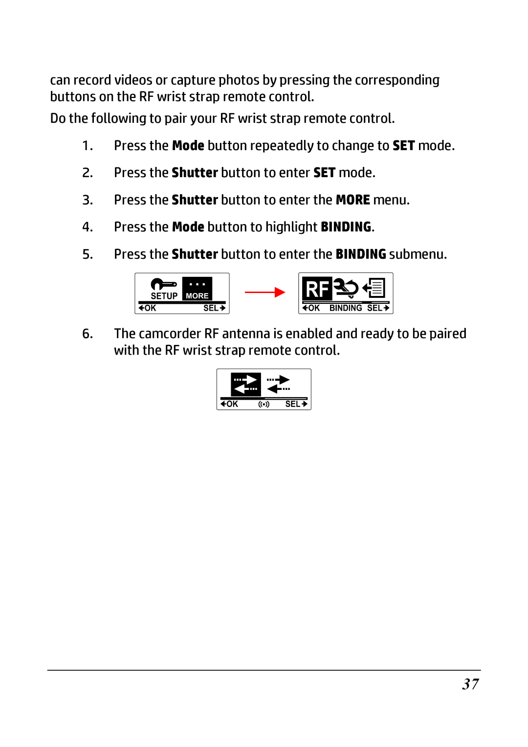 HP ac200w Action Camera manual 