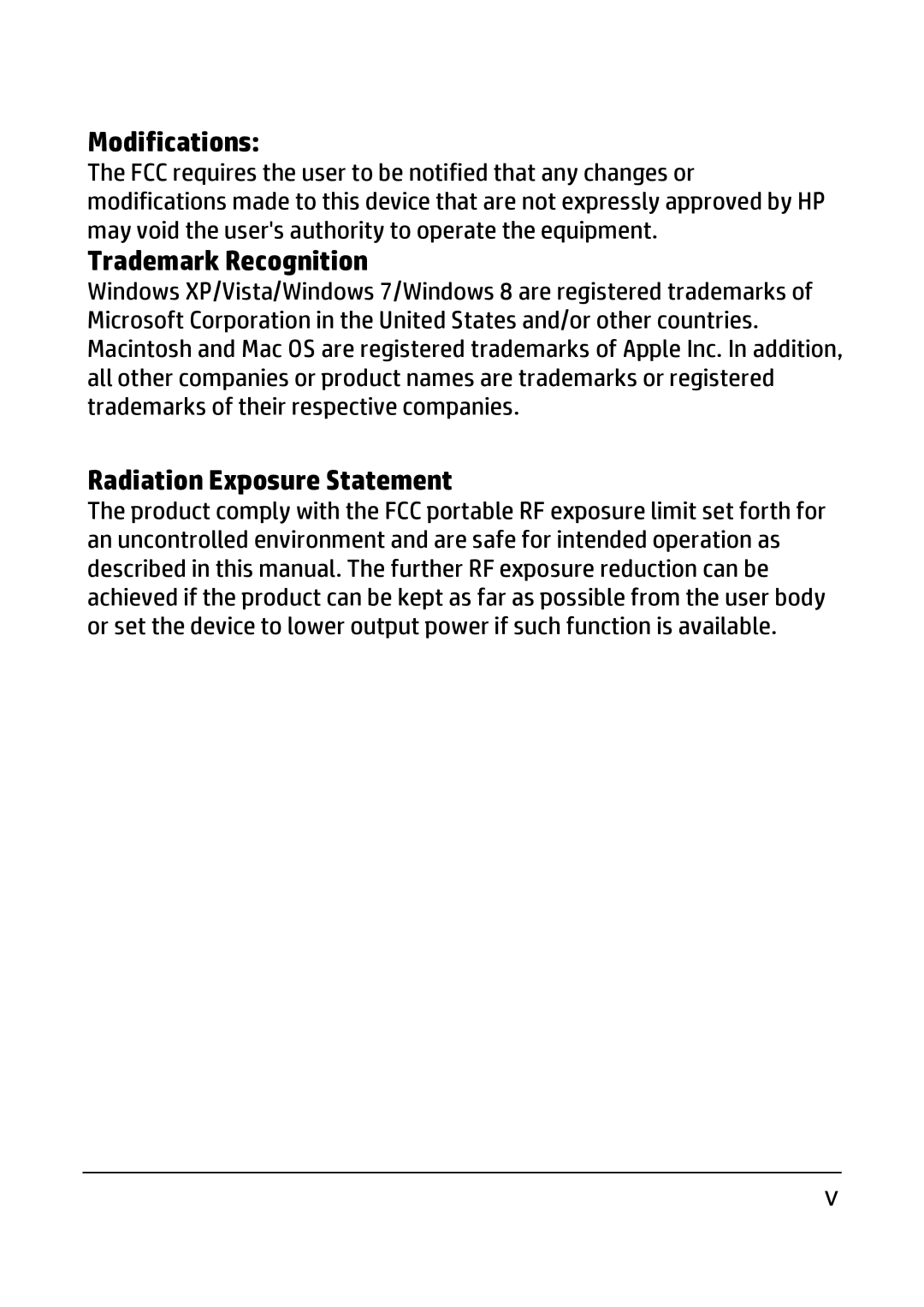 HP ac200w Action Camera manual Modifications 