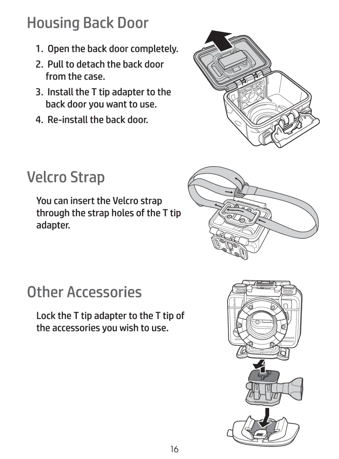 HP ac200w Action Camera manual 