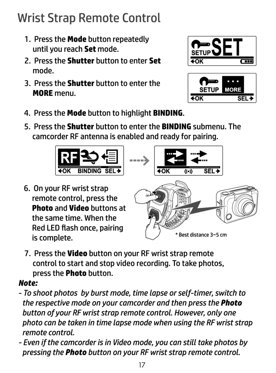 HP ac200w Action Camera manual 