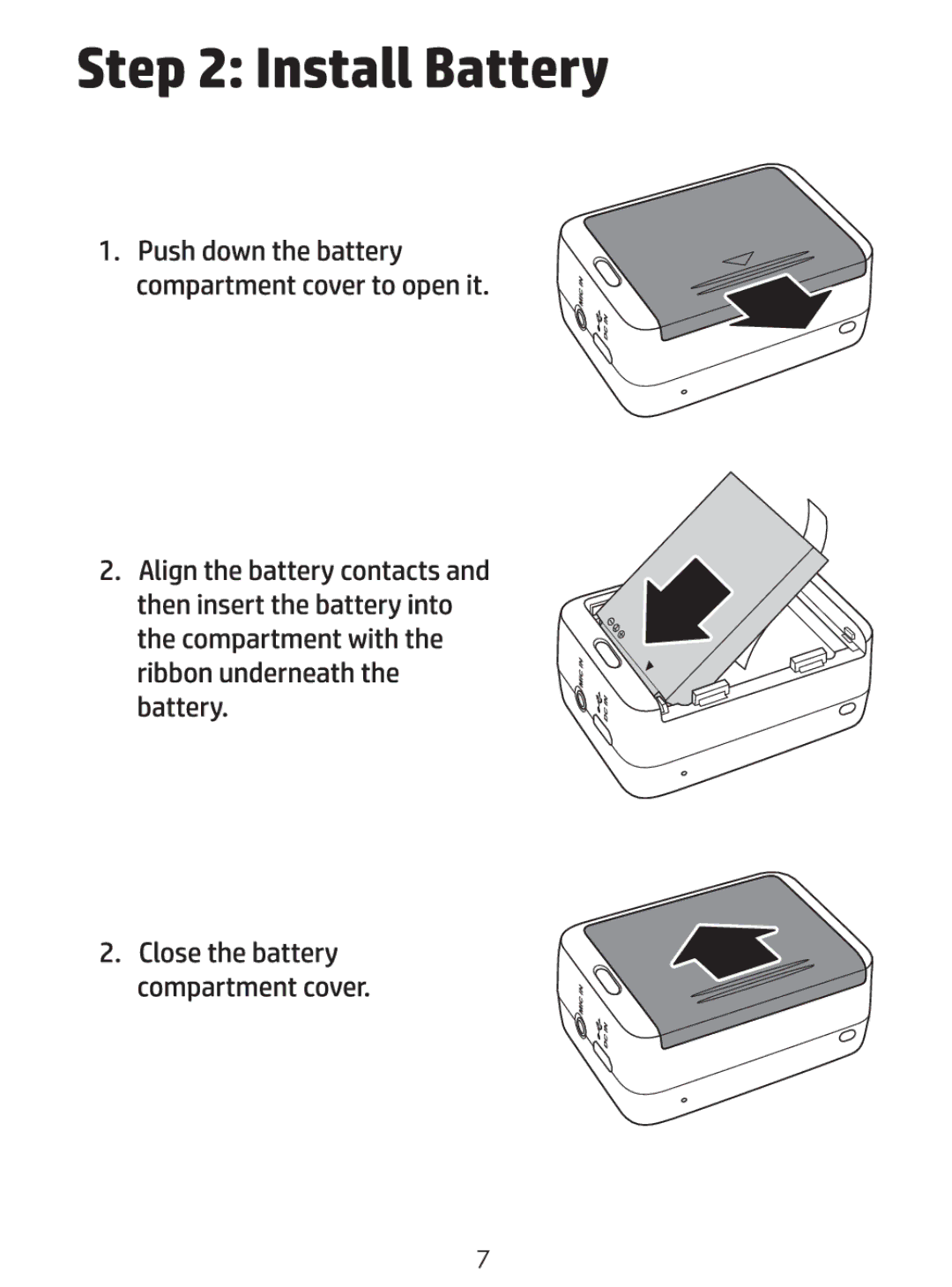 HP ac200w Action Camera manual 