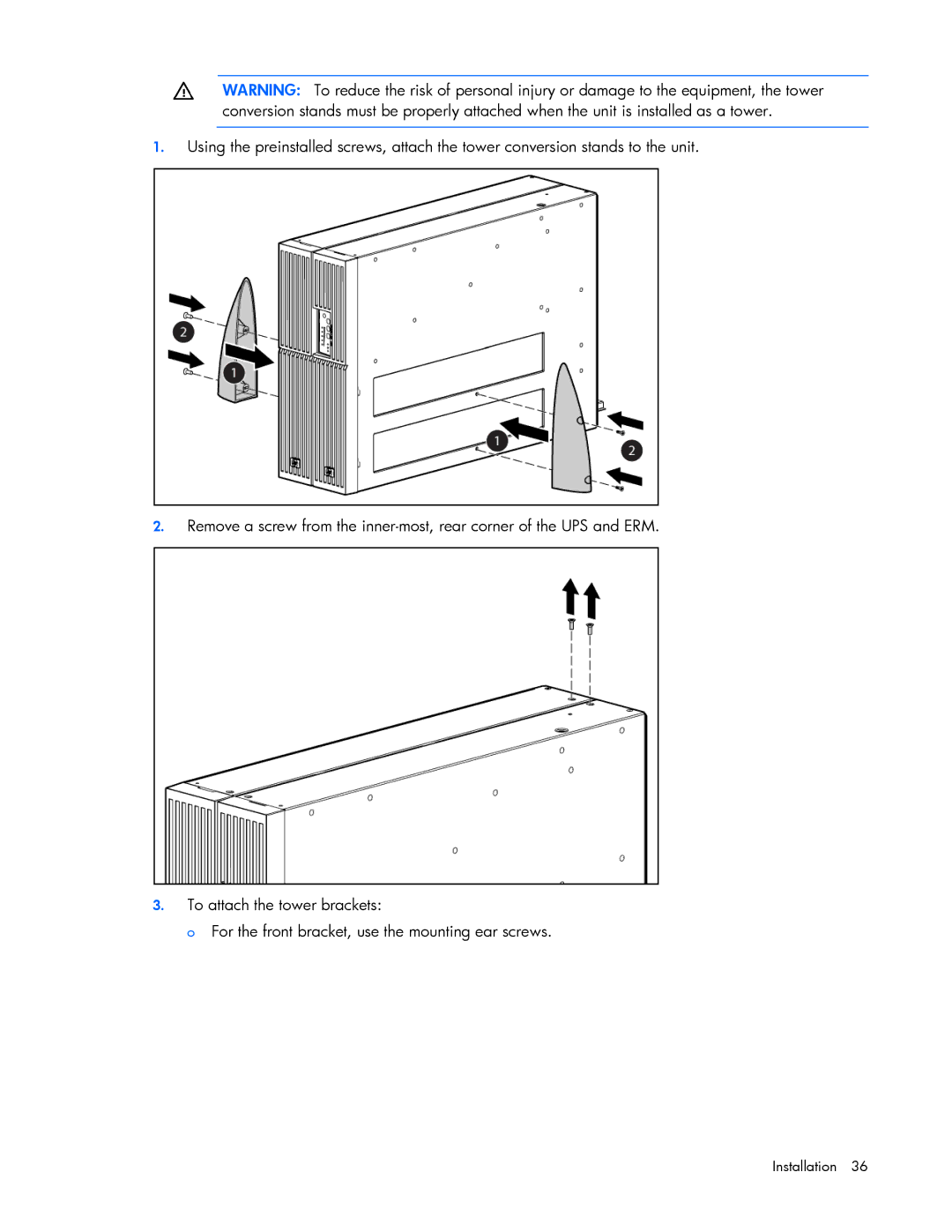 HP Accessory 651176-002 manual Installation 