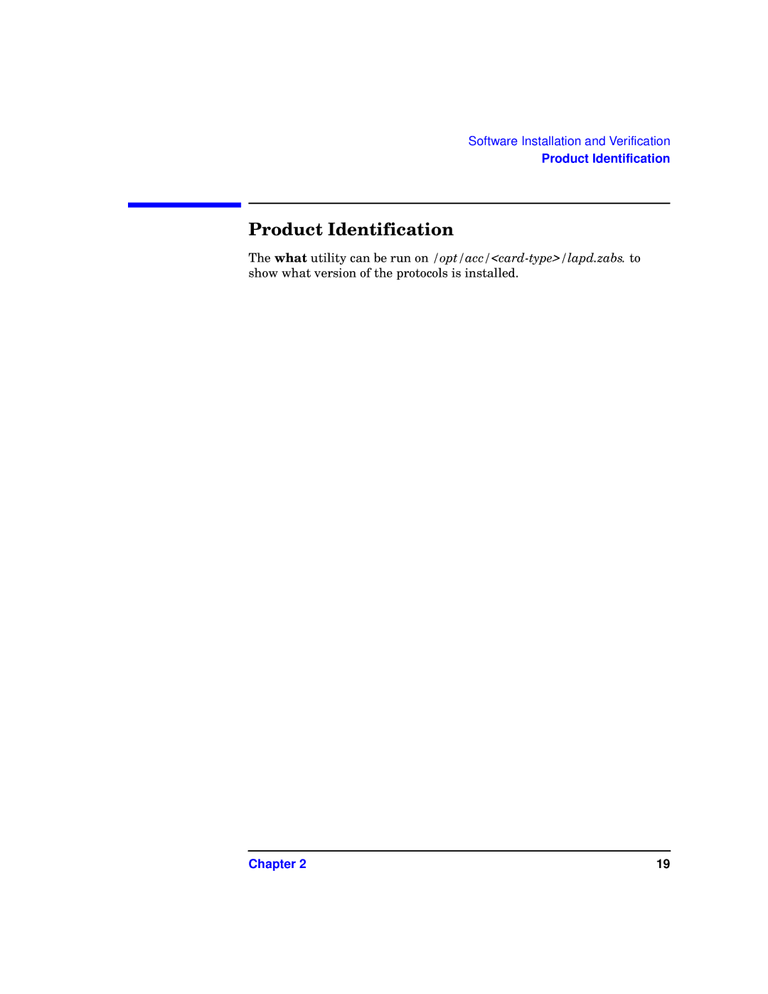 HP Advanced Communications Controllers (ACC) manual Product Identification 