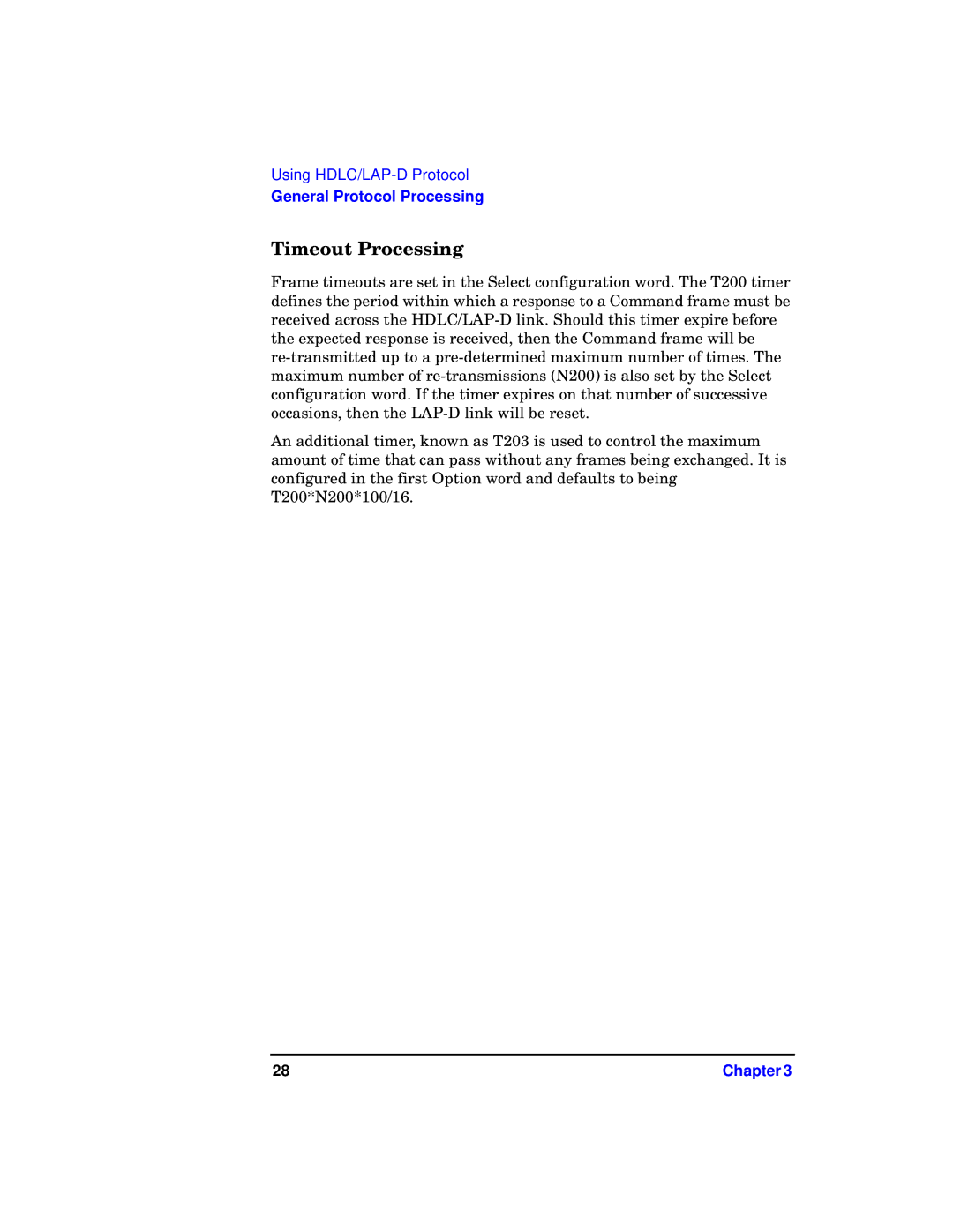 HP Advanced Communications Controllers (ACC) manual Timeout Processing 