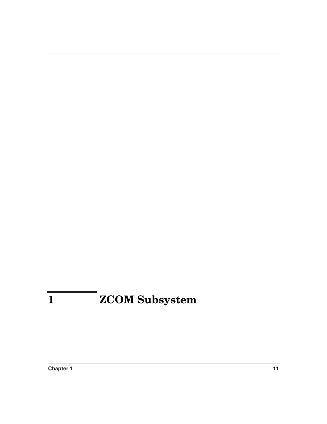 HP Advanced Communications Controllers (ACC) manual Zcom Subsystem 