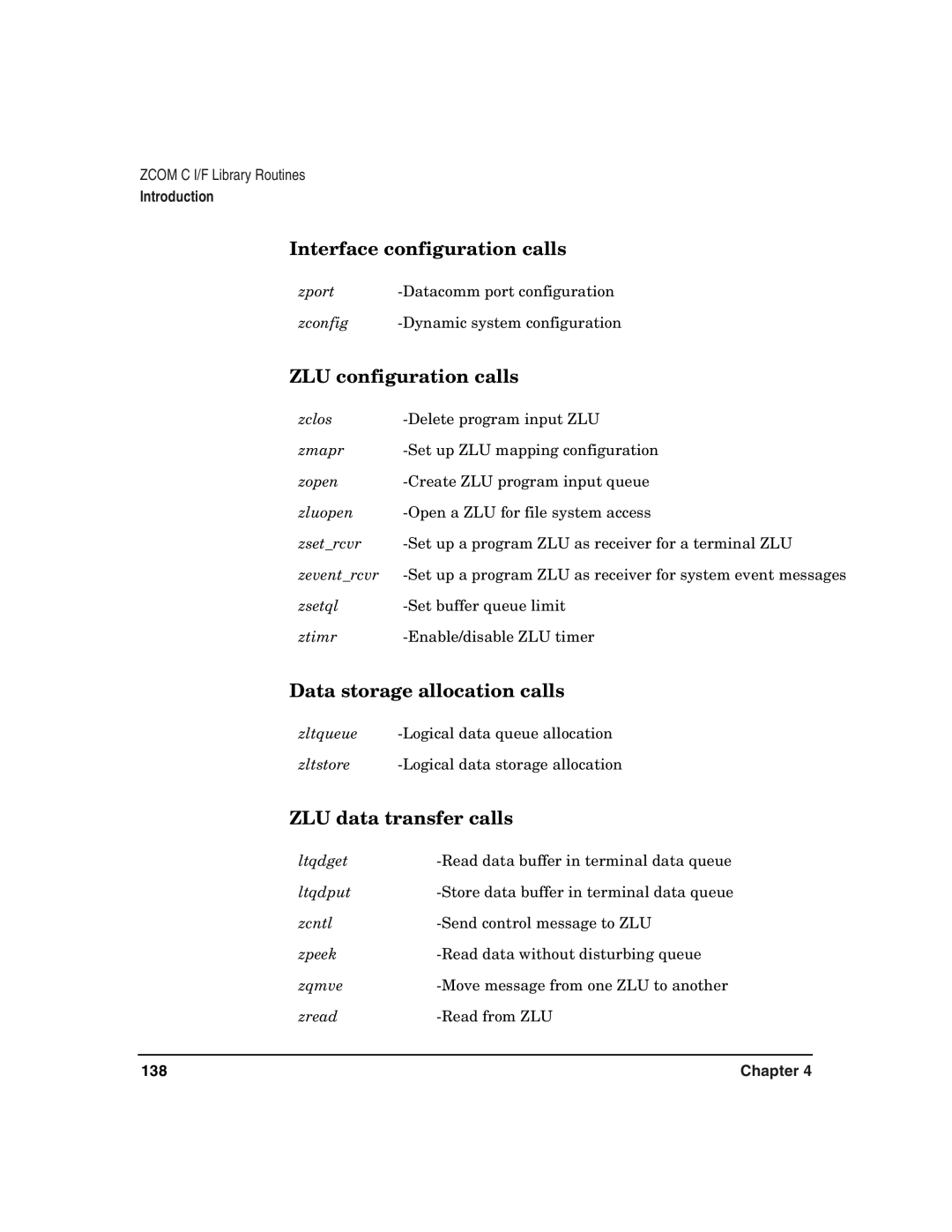 HP Advanced Communications Controllers (ACC) manual Interface configuration calls 