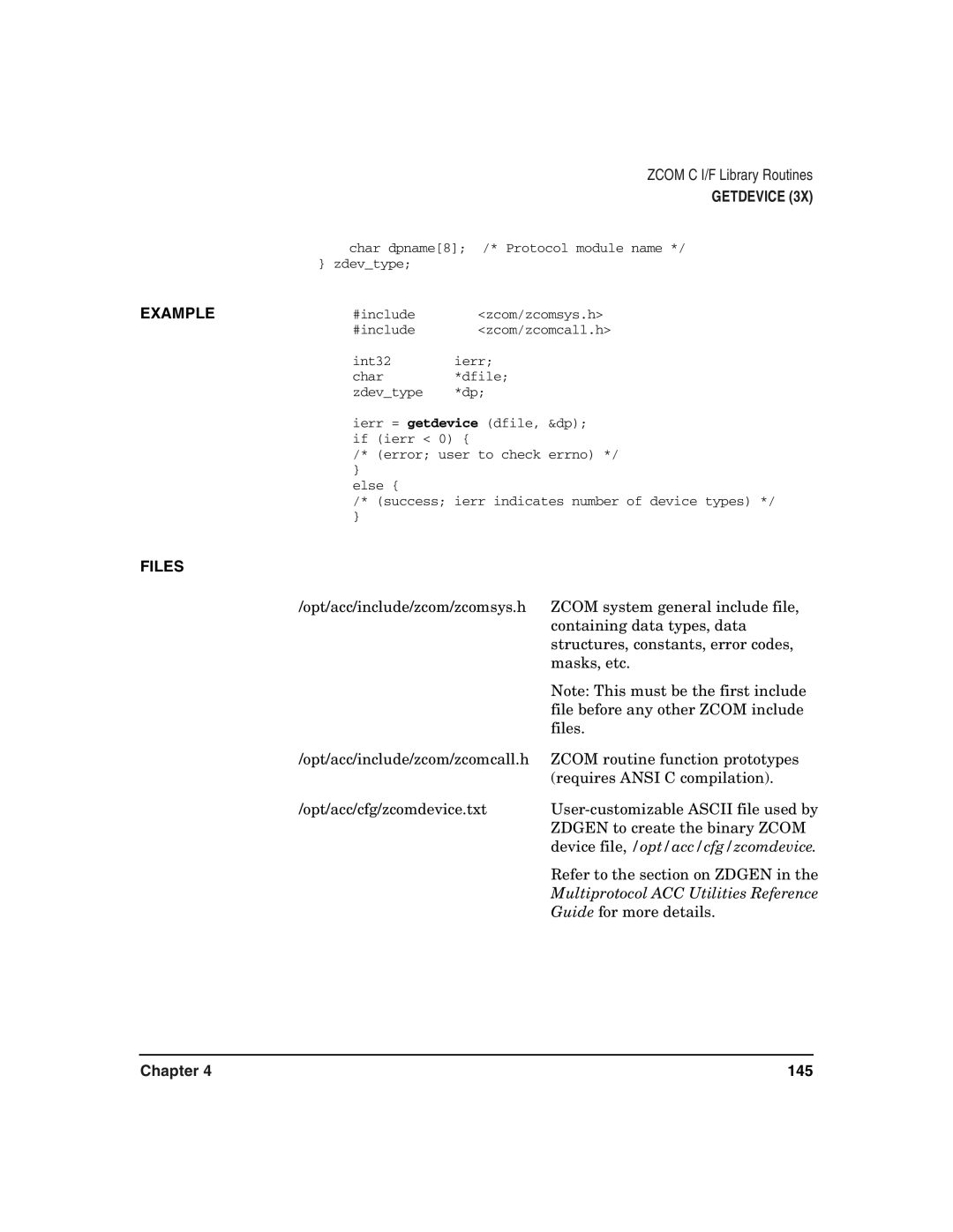 HP Advanced Communications Controllers (ACC) Device file, /opt/acc/cfg/zcomdevice, Multiprotocol ACC Utilities Reference 