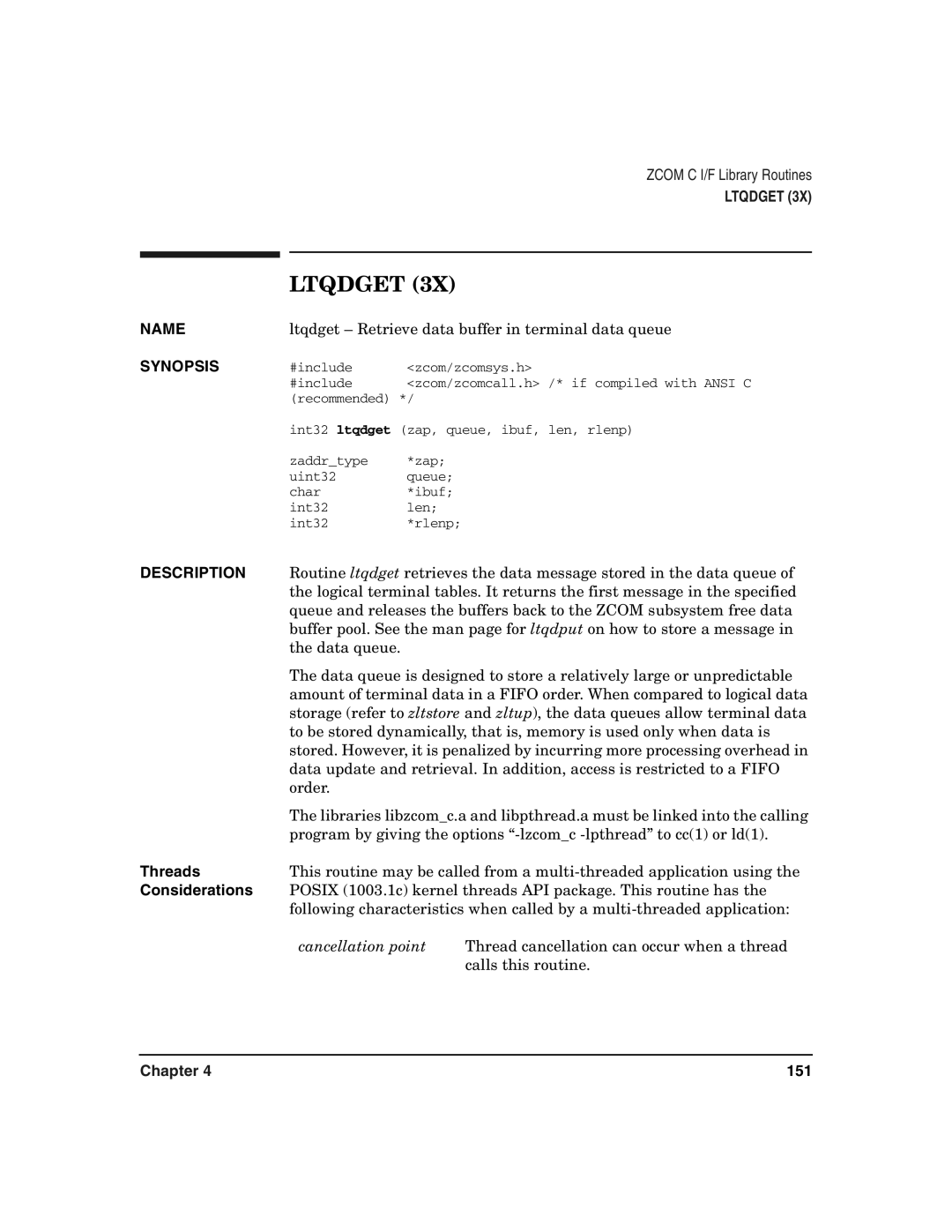 HP Advanced Communications Controllers (ACC) manual Ltqdget, Cancellation point 