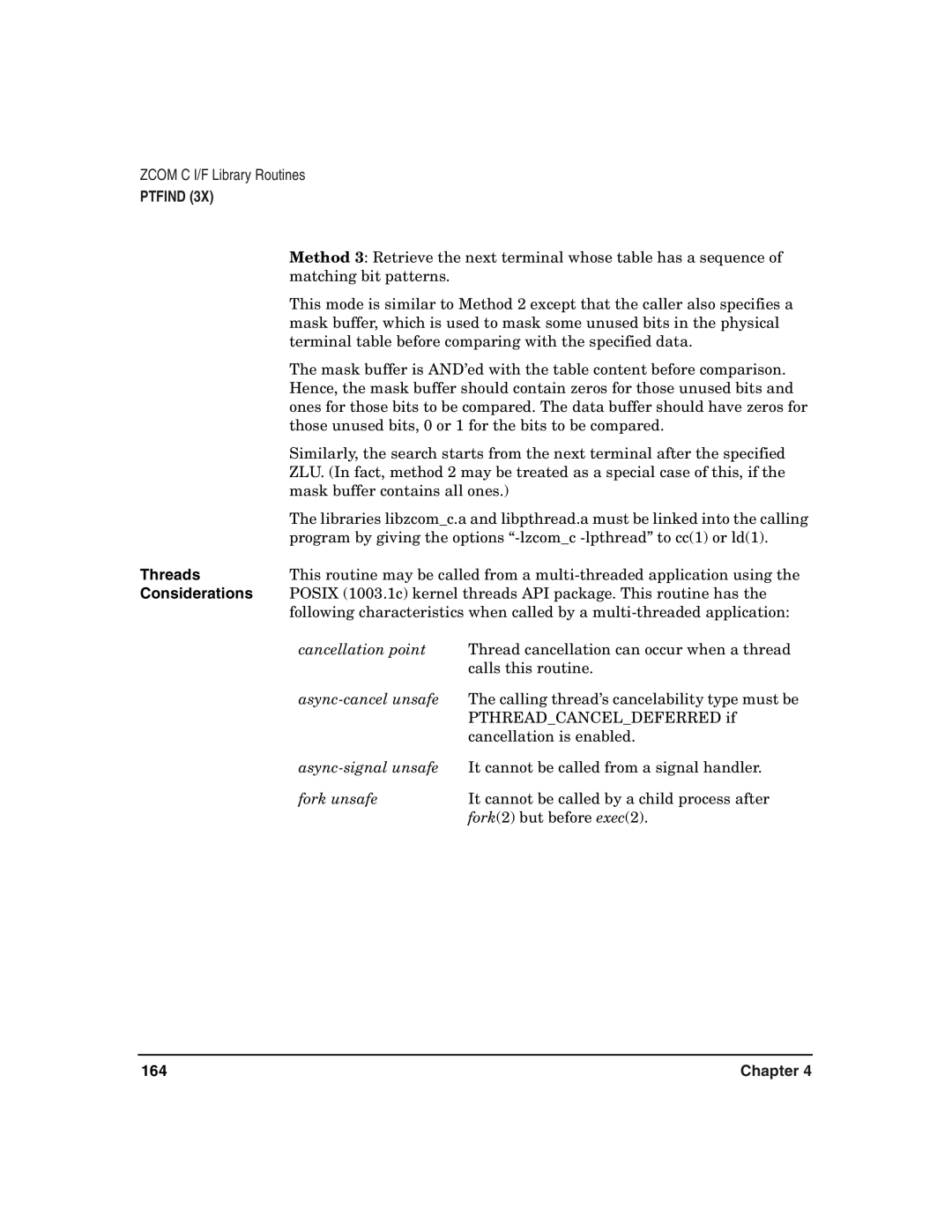 HP Advanced Communications Controllers (ACC) manual Async-cancel unsafe, Async-signal unsafe 