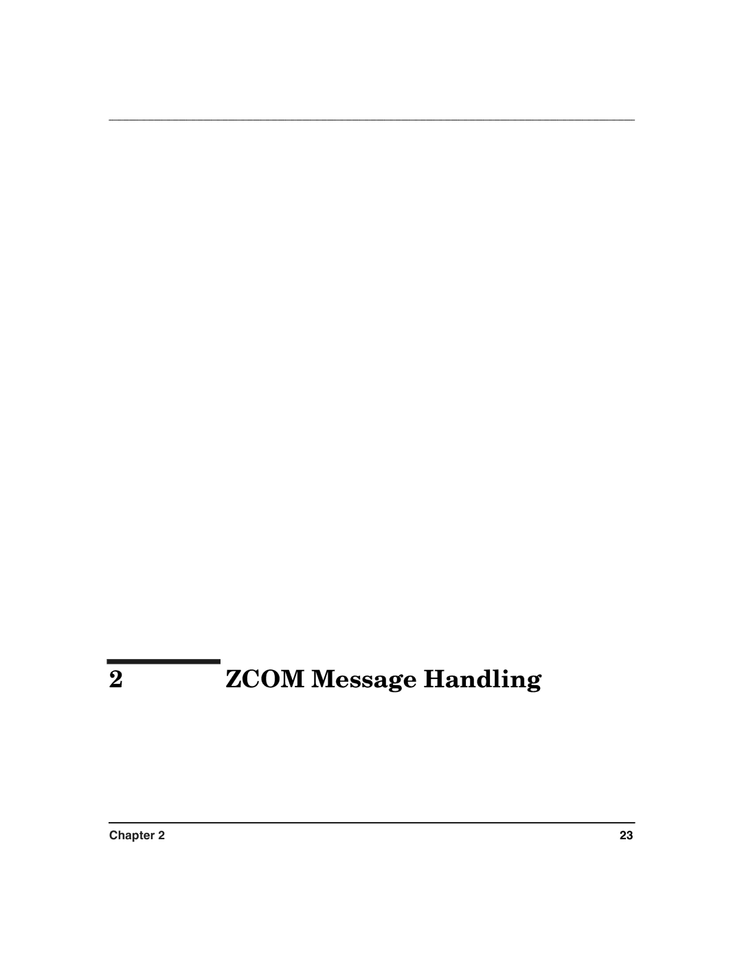 HP Advanced Communications Controllers (ACC) manual Zcom Message Handling 