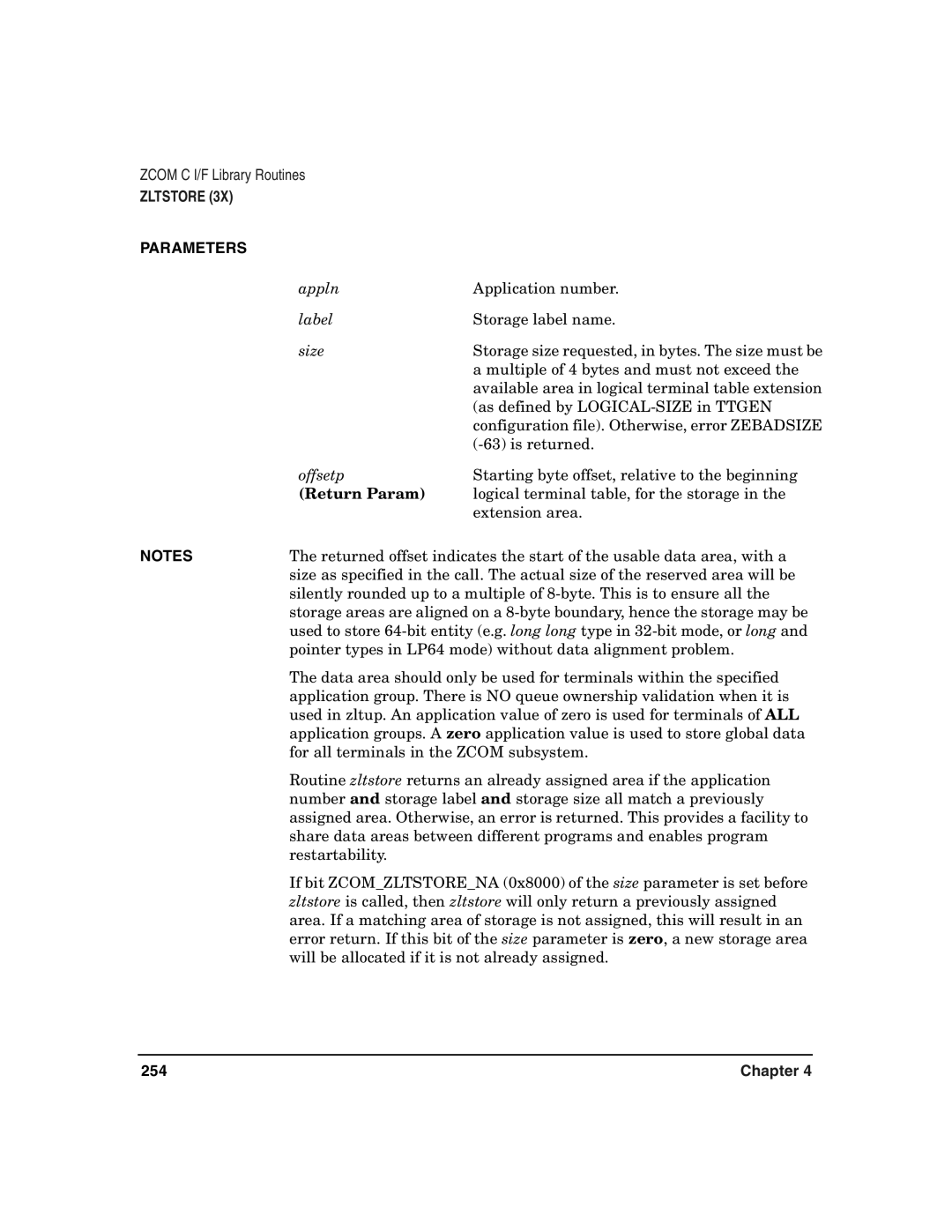 HP Advanced Communications Controllers (ACC) manual Logical terminal table, for the storage, Extension area 