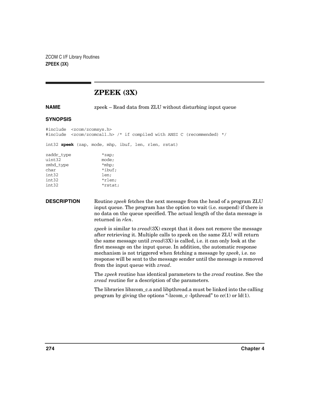 HP Advanced Communications Controllers (ACC) manual Zpeek 