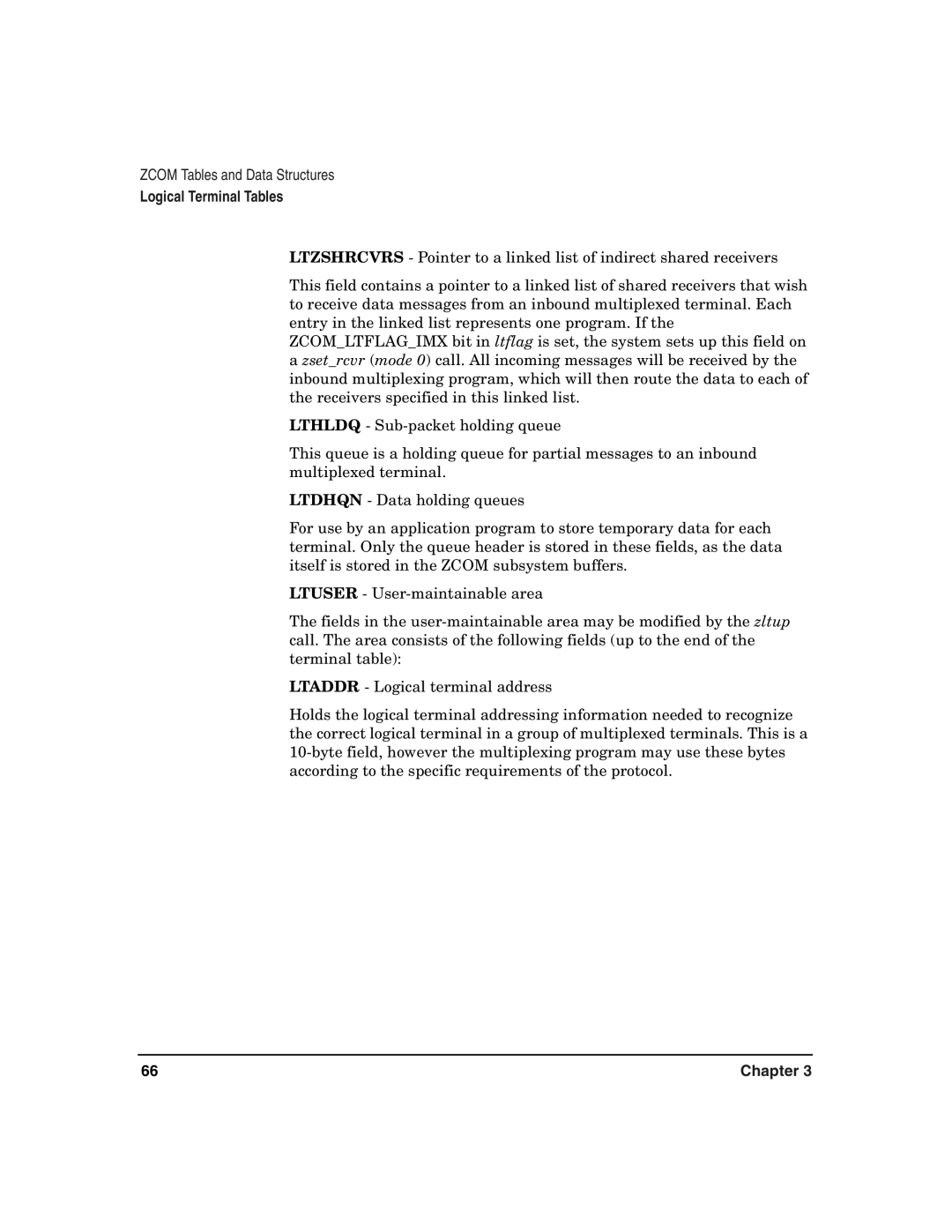 HP Advanced Communications Controllers (ACC) manual Logical Terminal Tables 