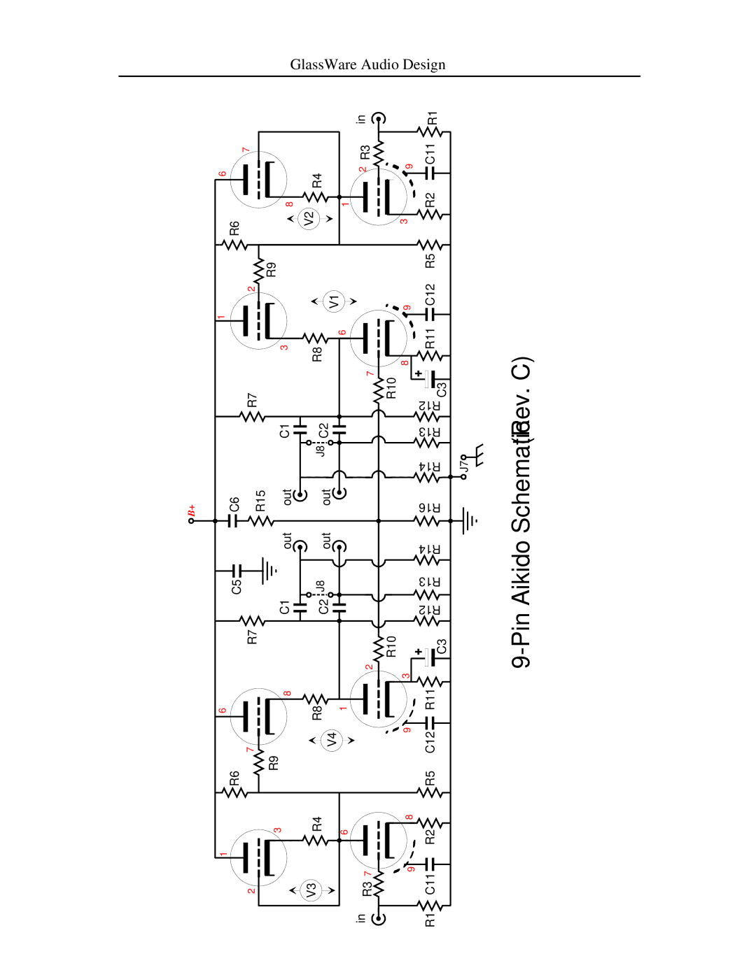 HP Aikido Stereo 9-Pin B manual Pin Aikido Schematic Rev. C 