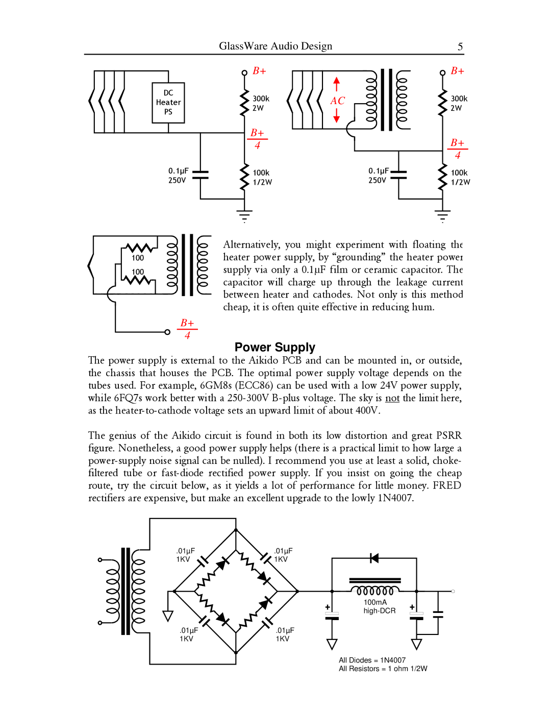 HP Aikido Stereo 9-Pin B manual Power Supply 