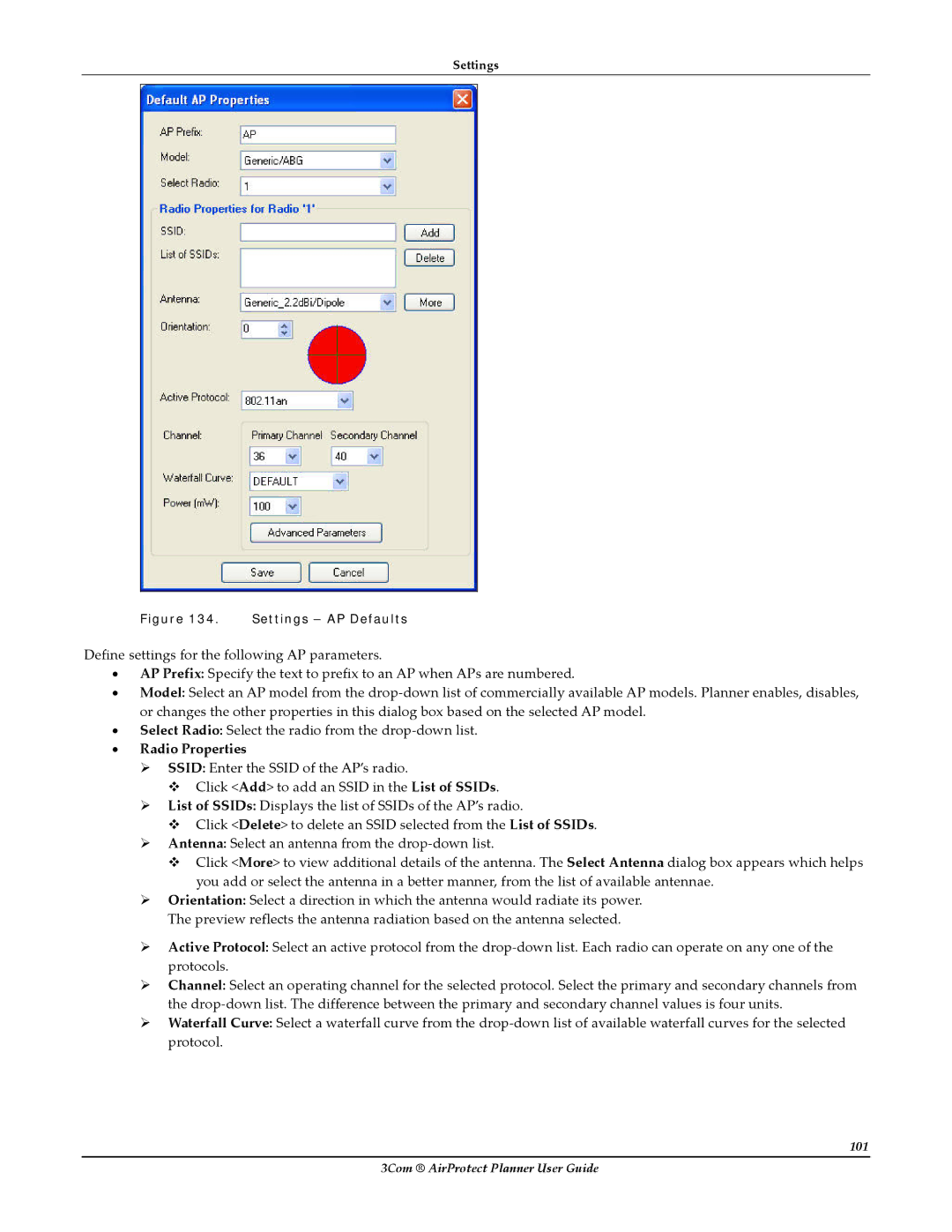 HP AirProtect Security Software manual Settings AP Defaults 