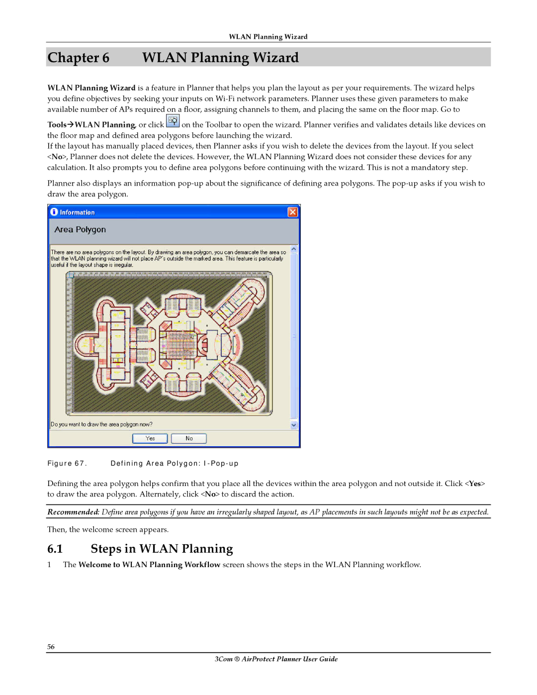 HP AirProtect Security Software manual Wlan Planning Wizard, Steps in Wlan Planning 