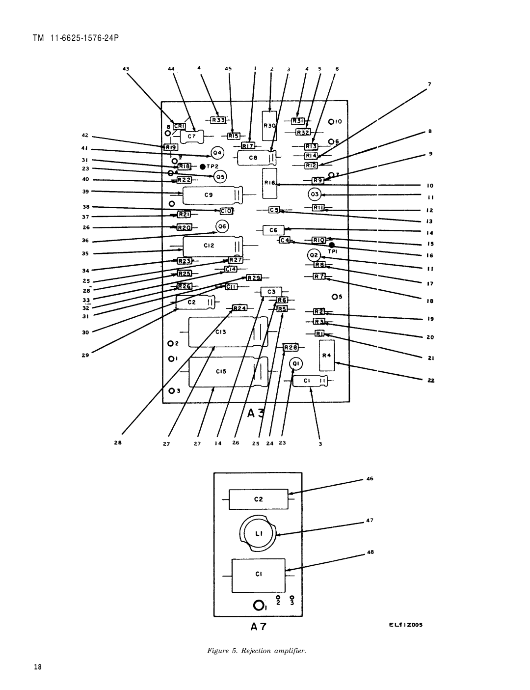 HP URM-180, AN, URM-184A manual Rejection amplifier 