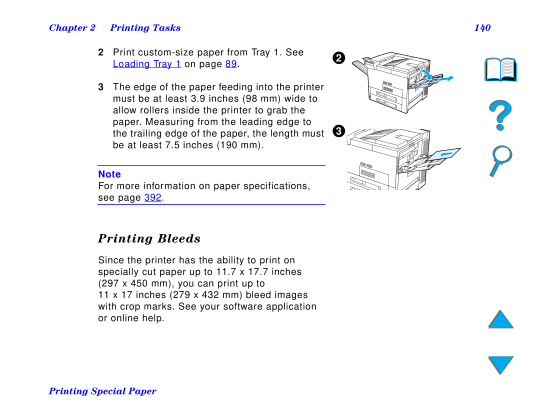 HP and 8150 MFP manual Printing Bleeds, 140 