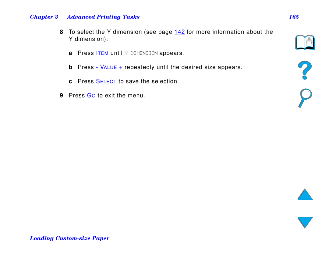 HP and 8150 MFP manual Advanced Printing Tasks 165 