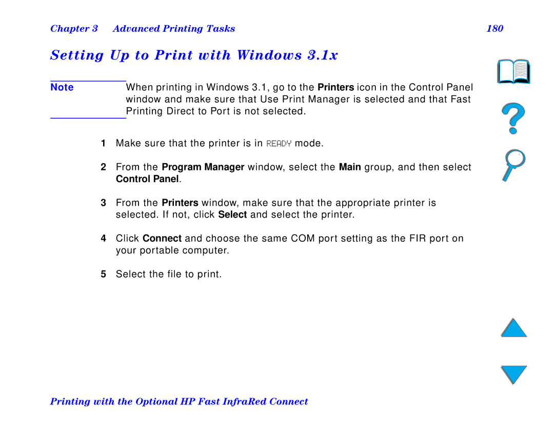 HP and 8150 MFP manual Setting Up to Print with Windows, Advanced Printing Tasks 180 