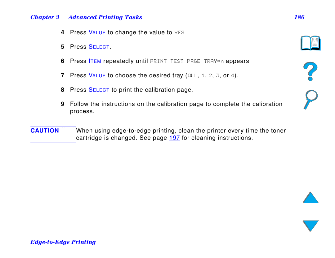 HP and 8150 MFP manual Advanced Printing Tasks 186 