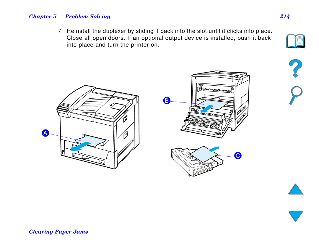 HP and 8150 MFP manual Problem Solving 214 