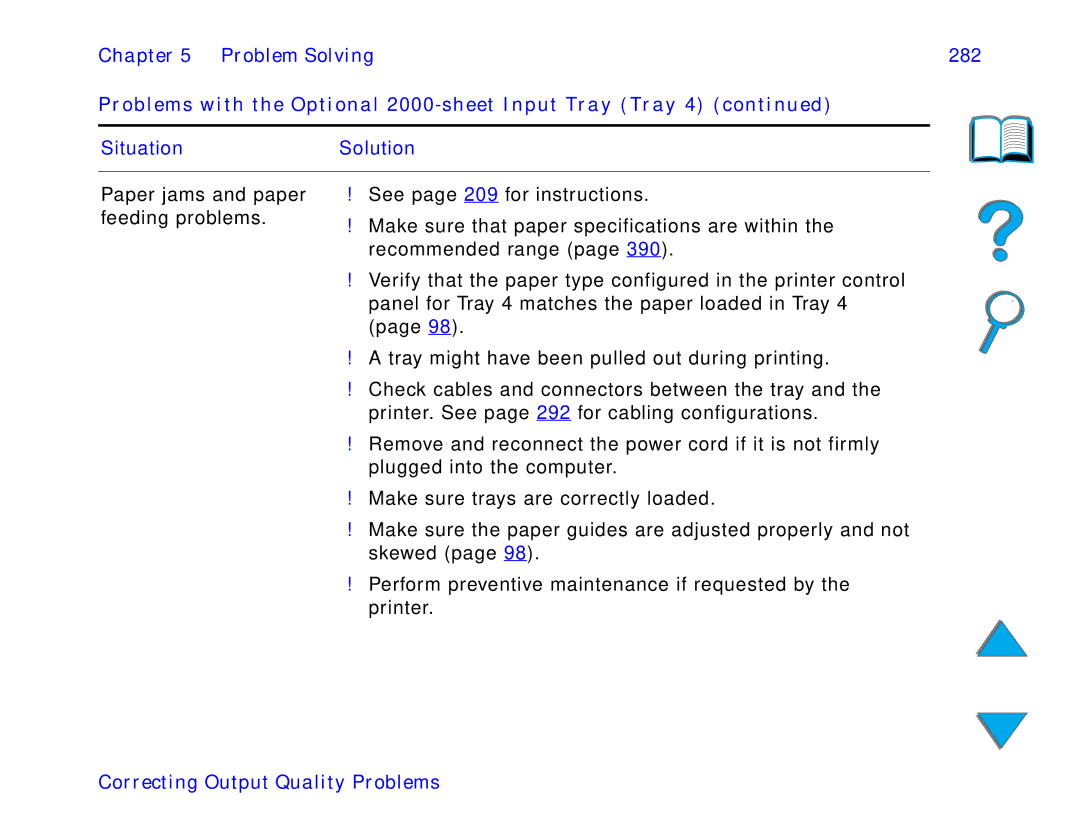 HP and 8150 MFP manual SituationSolution 