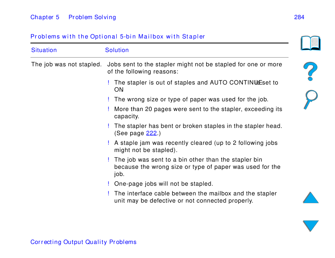 HP and 8150 MFP manual SituationSolution 