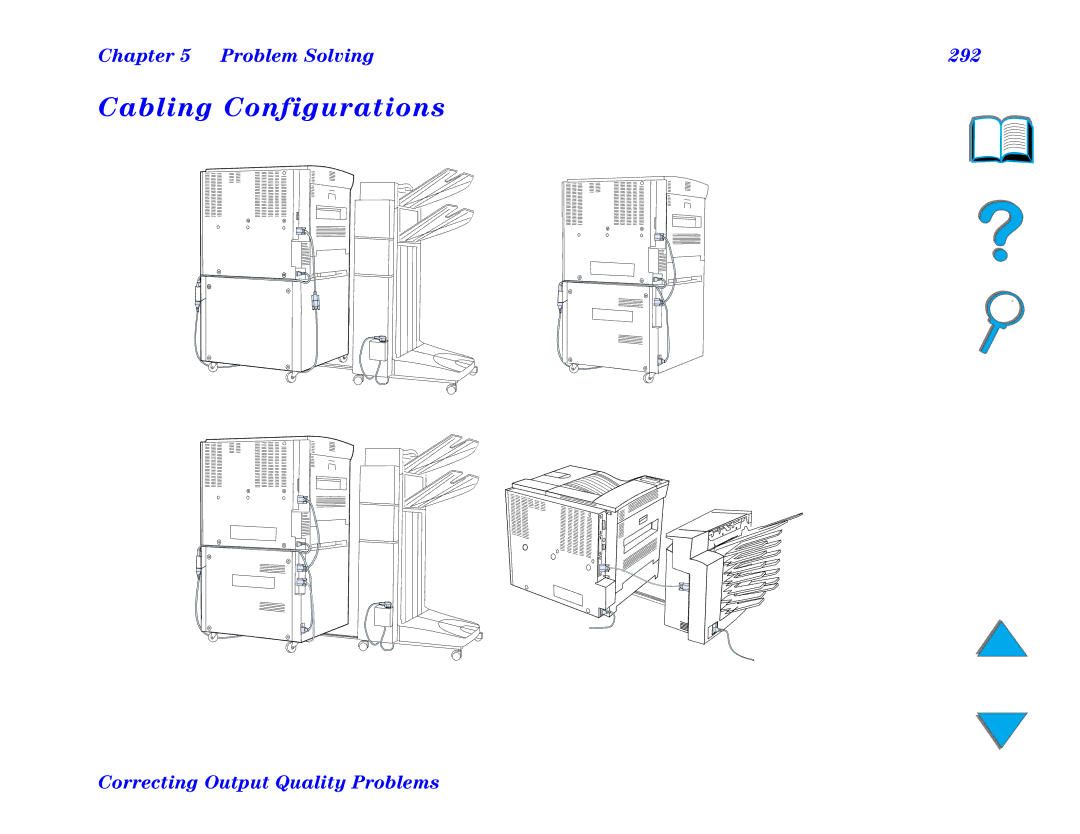 HP and 8150 MFP manual Cabling Configurations, Problem Solving 292 