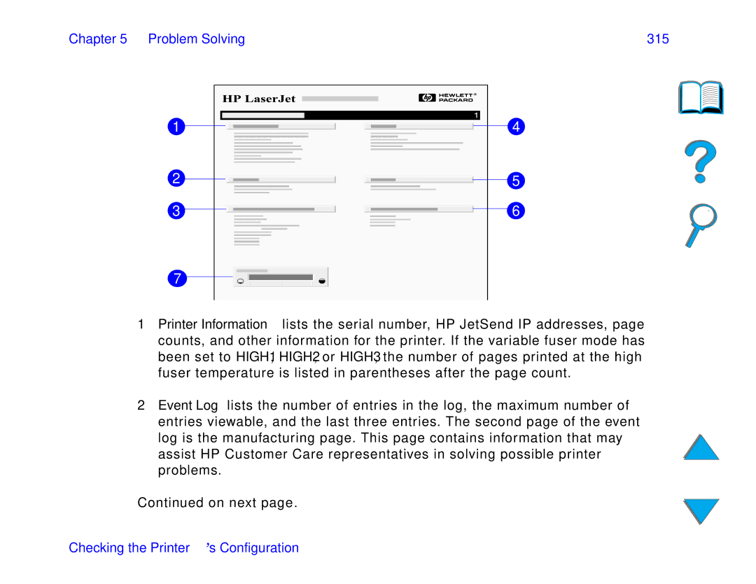 HP and 8150 MFP manual Problem Solving 315 