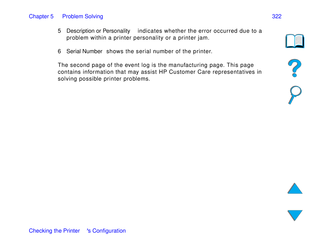 HP and 8150 MFP manual Problem Solving 322 