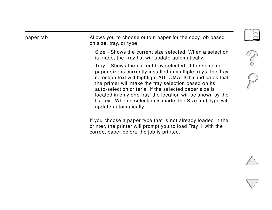 HP and 8150 MFP manual Chapter HP Digital Copy 350 Menu Tabs 